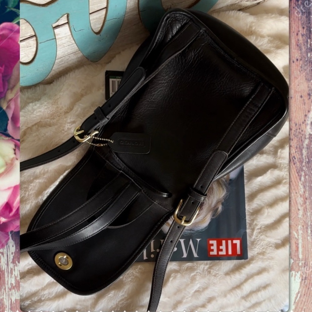 VINTAGE COACH BLACK LEATHER MINI DAYPACK BACKPACK 9960 - Picture 10 of 16